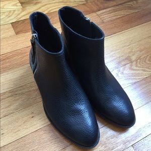 J Crew Frankie Tumbled Leather Ankle Boot